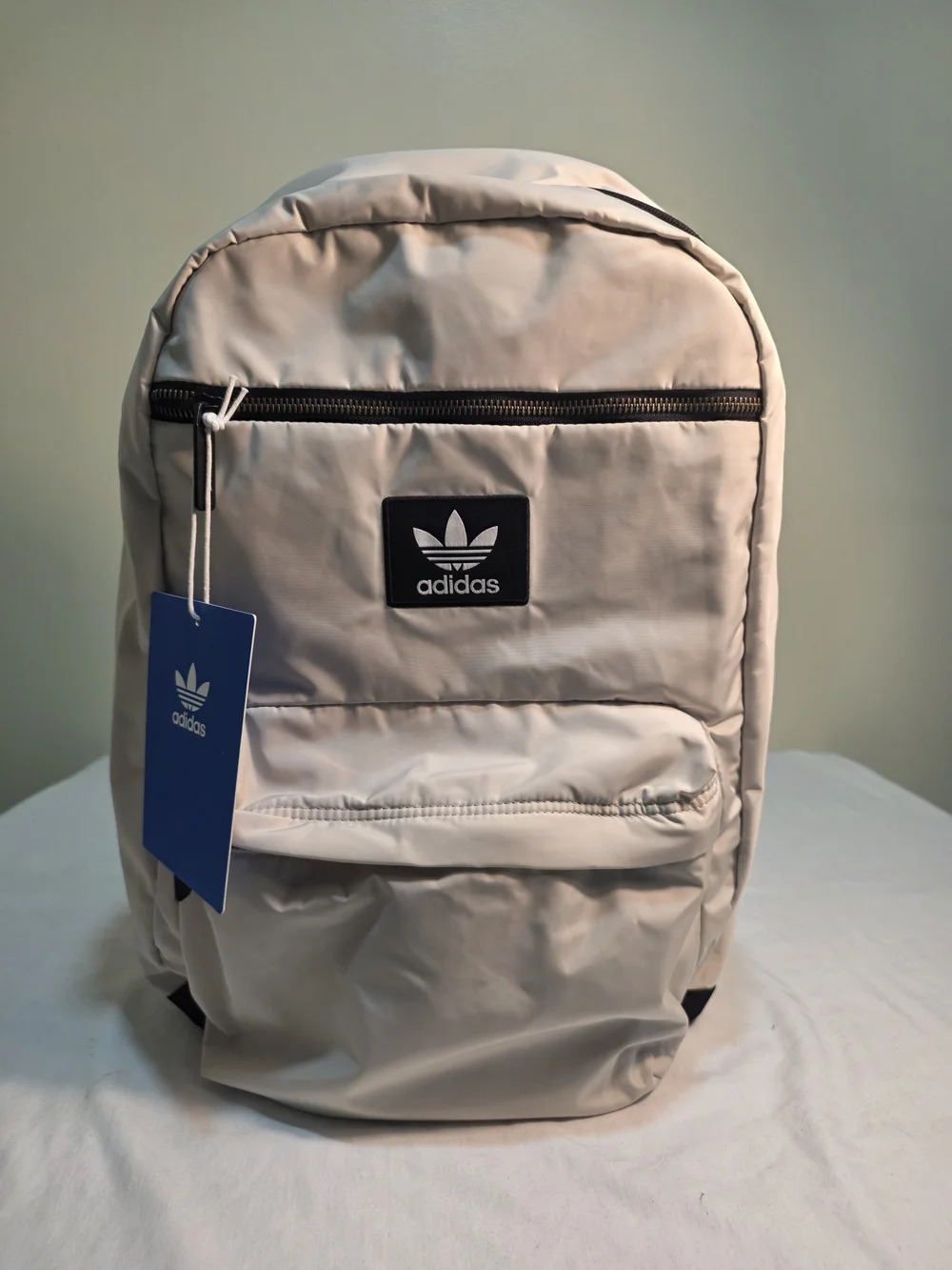 New With Tags Adidas Originals National Plus Backpack - Alumina Beige / Black